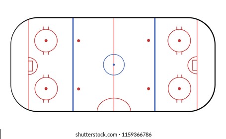 Vector Ice Hockey Rink Stock Vector (Royalty Free) 653136178