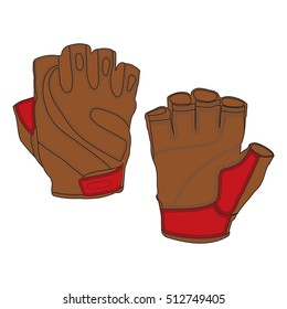 Sport Fingerless Vector Gloves