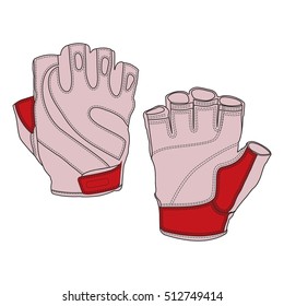 Sport Fingerless Vector Gloves