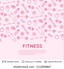 Hand Drawn Seamless Pattern Fitness Gym Stock Vector Royalty Free  1868057725  Shutterstock