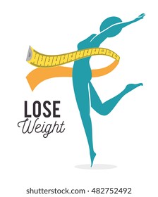 sport fitness healthy life design isolated