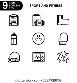 sport and fitness icon or logo isolated sign symbol vector illustration - Collection of high quality black style vector icons 
