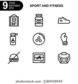 sport and fitness icon or logo isolated sign symbol vector illustration - Collection of high quality black style vector icons 
