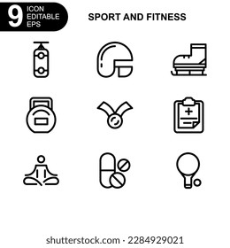 sport and fitness icon or logo isolated sign symbol vector illustration - Collection of high quality black style vector icons 
