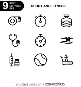 sport and fitness icon or logo isolated sign symbol vector illustration - Collection of high quality black style vector icons 
