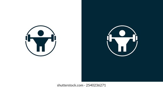Sport and fitness logo Design . Gym Logo Icon Design Vector Stock