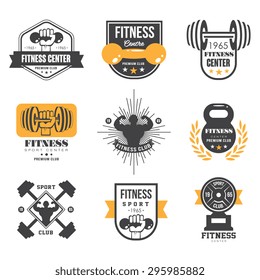 Sport and Fitness Logo Templates, Gym Logotypes, Athletic Labels and Badges