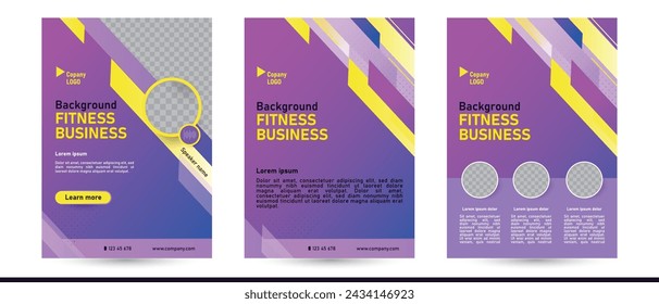 sport fitness running race abstract background template with copy space, gym event coach training class poster banner ad flyer brochure cover, suitable for podcast online speaker promotion