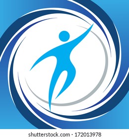 Sport fitness symbol vector element