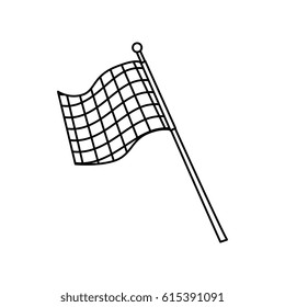 sport flag isolated icon