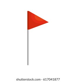 sport flag isolated icon