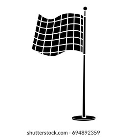 sport flag isolated icon