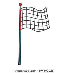 sport flag isolated icon