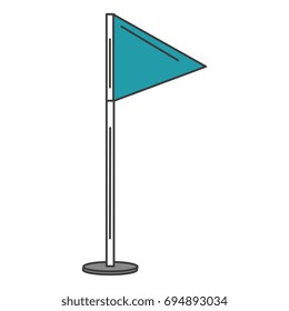 sport flag isolated icon
