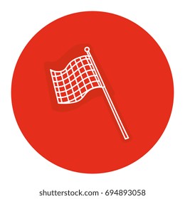 sport flag isolated icon