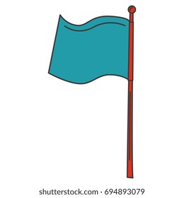 sport flag isolated icon