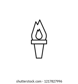 sport, flame icon. Element of wedding for mobile concept and web apps illustration. Thin line icon for website design and development, app development. Premium icon