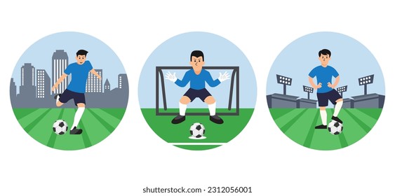 Sport Flat Bundle Design Illustration