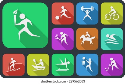 Sport flat icons