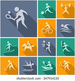 Sport flat icons