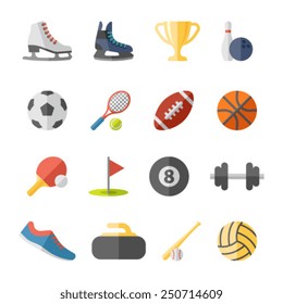 sport flat icons