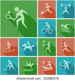 Sport flat icons