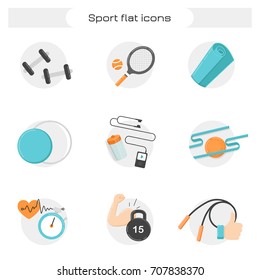 Sport flat icons.