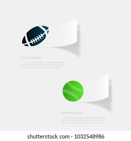 Sport. Flat sticker with shadow on white background. Vector illustration