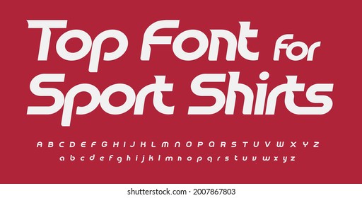 Sport Font Alphabet Sport Shirts Letters. Italic Round Typographic Design. Sans Serif Fashion Letter Set For Speed Logo, Dynamic Headline, Monogram And Presentation Type. Isolated Vector Typeset