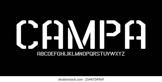 Sport font, bold italic alphabet. Letters and numbers set for modern dynamic headline and logo. Vector typographic design.
