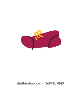 Sport Foot Wear Icon. Vector Illustration. Isolated On White.