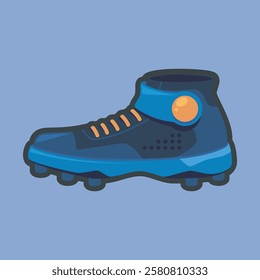 sport foot wear with outline flat vector design.