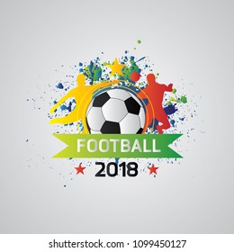 	
sport football background place for text