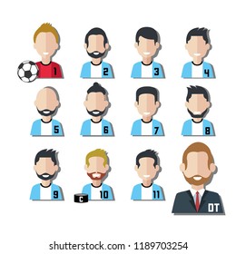 Sport football icons set