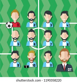 Sport football icons set