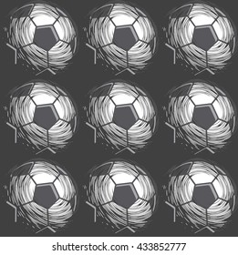 Sport football seamless pattern vector