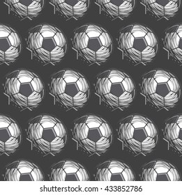 Sport football seamless pattern vector