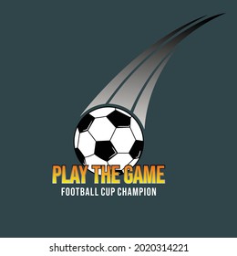 Sport football typography, tee shirt graphics, vectors