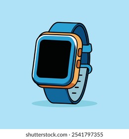 esporte diversão smart watch store logotipo ilustração de desenho animado.