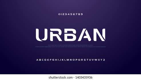 sport future curve, wave modern alphabet fonts. technology typography urban font and number uppercase. vector illustration