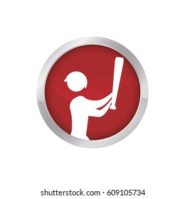 Sport game abstract man silhouette icon vector illustration graphic design