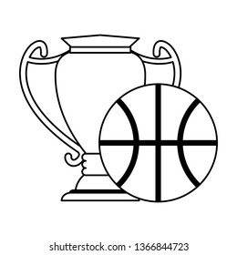 Sport game cartoons in black and white