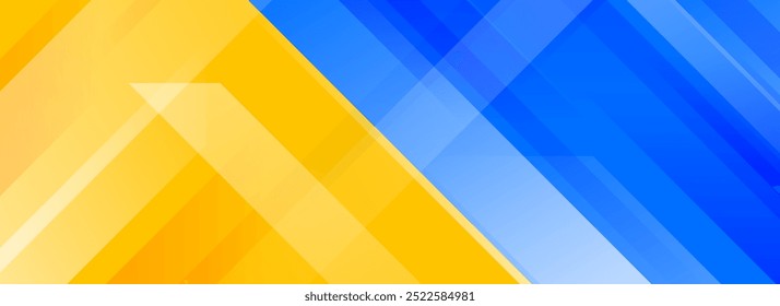 Diseño de pie de página del concurso de juegos deportivos. Amplio concepto deportivo versus Anuncio brillante para presentación, pie de página, encabezado, póster, volante. Fondo de línea degradada diagonal azul y amarillo Abstractas. Fondo de pantalla de Vector