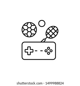 sport, game, game controller icon. Simple thin line, outline vector of esport icons for UI and UX, website or mobile application