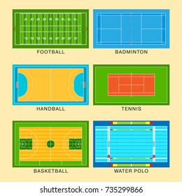 Sport game field vector ground line playground soccer green stadium grass background winner champion illustration
