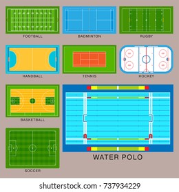 Sport game field vector ground line playground soccer green stadium grass background winner champion illustration