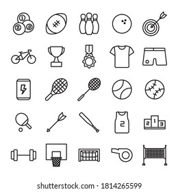 Sport And Game Icon Set Design Vector Template Illustration