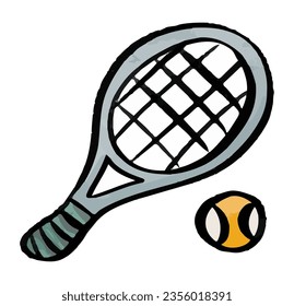 deporte, juego, juego, hobby, tenis, pelota, raqueta, sketchic, fitness, raquetas, racquet, accesorio deportivo, actividad, bádminton, deportes, racquetball, racquet de tenis, equipamiento, ejercicio, diversión, acuarela