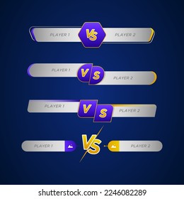 Sport or game versus symbol vector collection