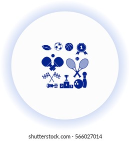 Sport games set  icon. Vector design. 